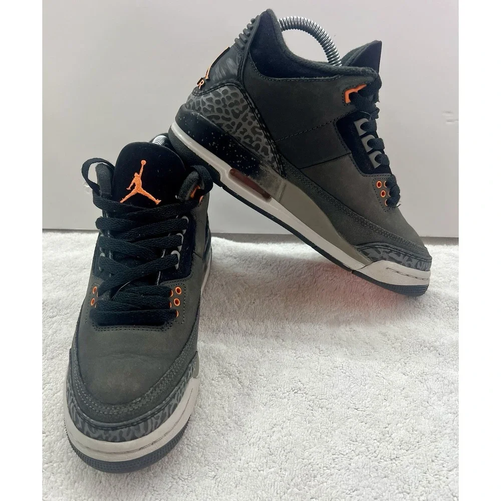 Jordan 3 Retro Youth Fear Pack Night Stadium Size 5‎